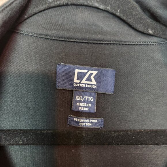 Cutter & Buck Men’s Pullover Black Sweater Size XXL/TTG  1/4 Zip Long Sleeve - Picture 10 of 16